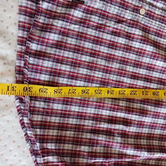 XxL 💙 Red plaid button-up shirt - Picture 4 of 9